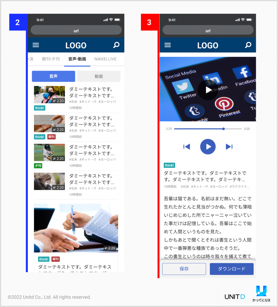 UXUI改善後の日経電子版アプリの画像